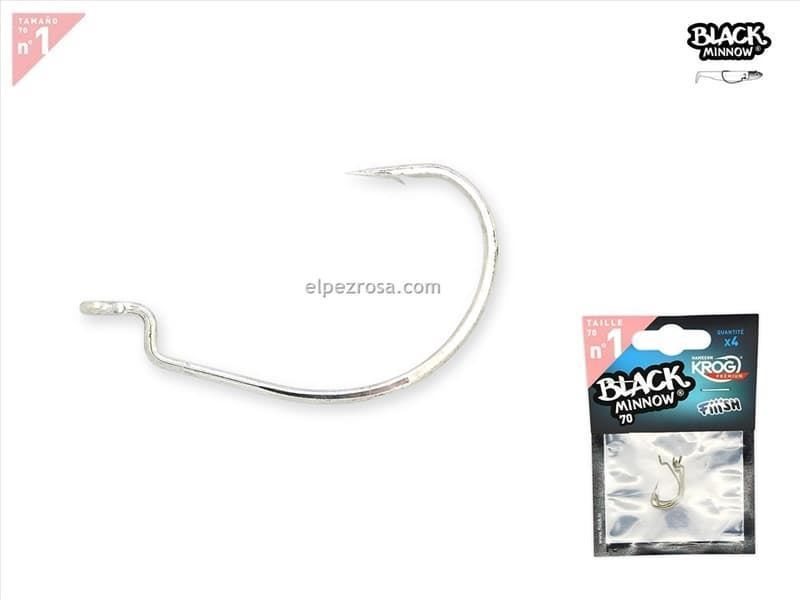 ANZUELOS KROG PREMIUM VMC BLACK MINNOW & EEL Nº1 - Imagen 1