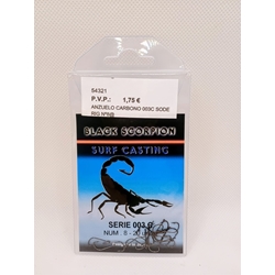 ANZUELOS SALPER Black Scorpion Serie 003C - Imagen 1