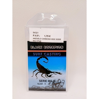 ANZUELOS SALPER Black Scorpion Serie 003C - Imagen 1