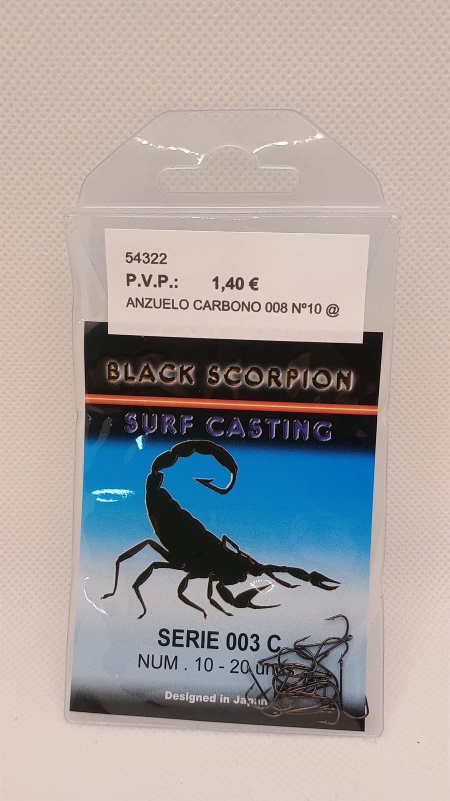 ANZUELOS SALPER Black Scorpion Serie 003C - Imagen 2