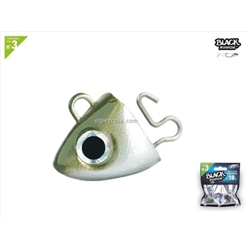 Black Minnow 120 - 2 Search Jighead - 18g - Khaki talla 3 - Imagen 1