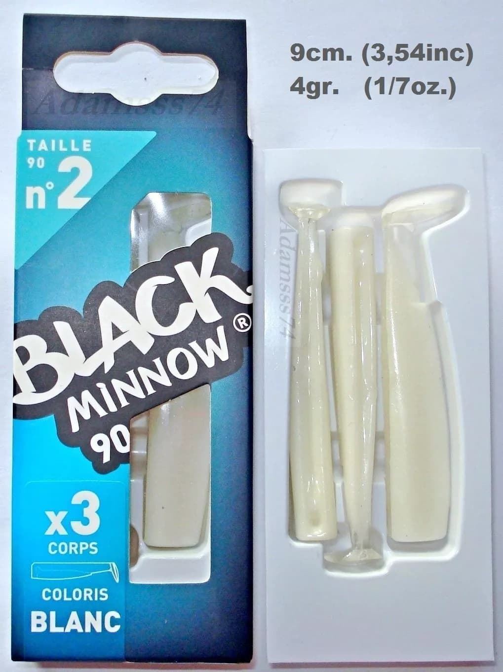 BLACK MINNOW 90 Nº2 DE FIIISH 3 CUERPOS - Imagen 3