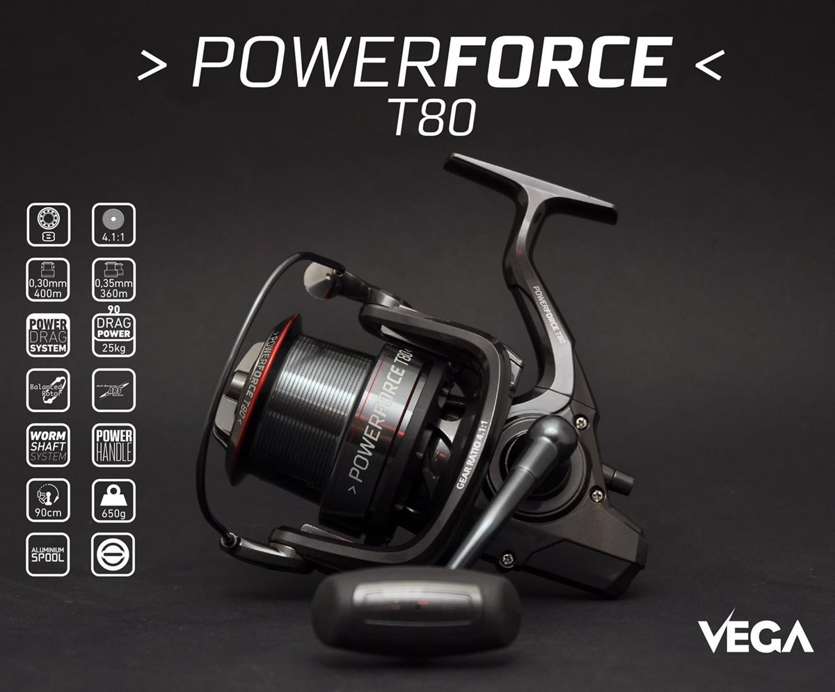 CARRETE POWER FORCE T80 DE VEGA - Imagen 1