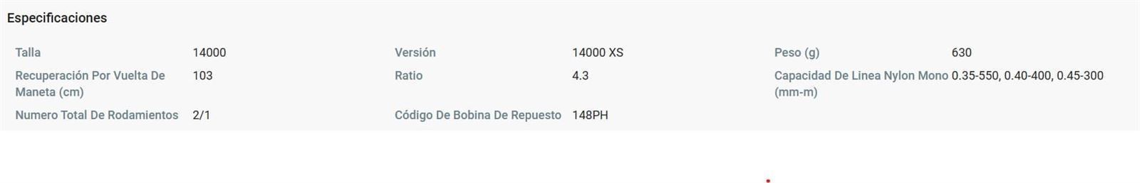 CARRETE SHIMANO AERLEX XSC 14000 - Imagen 5