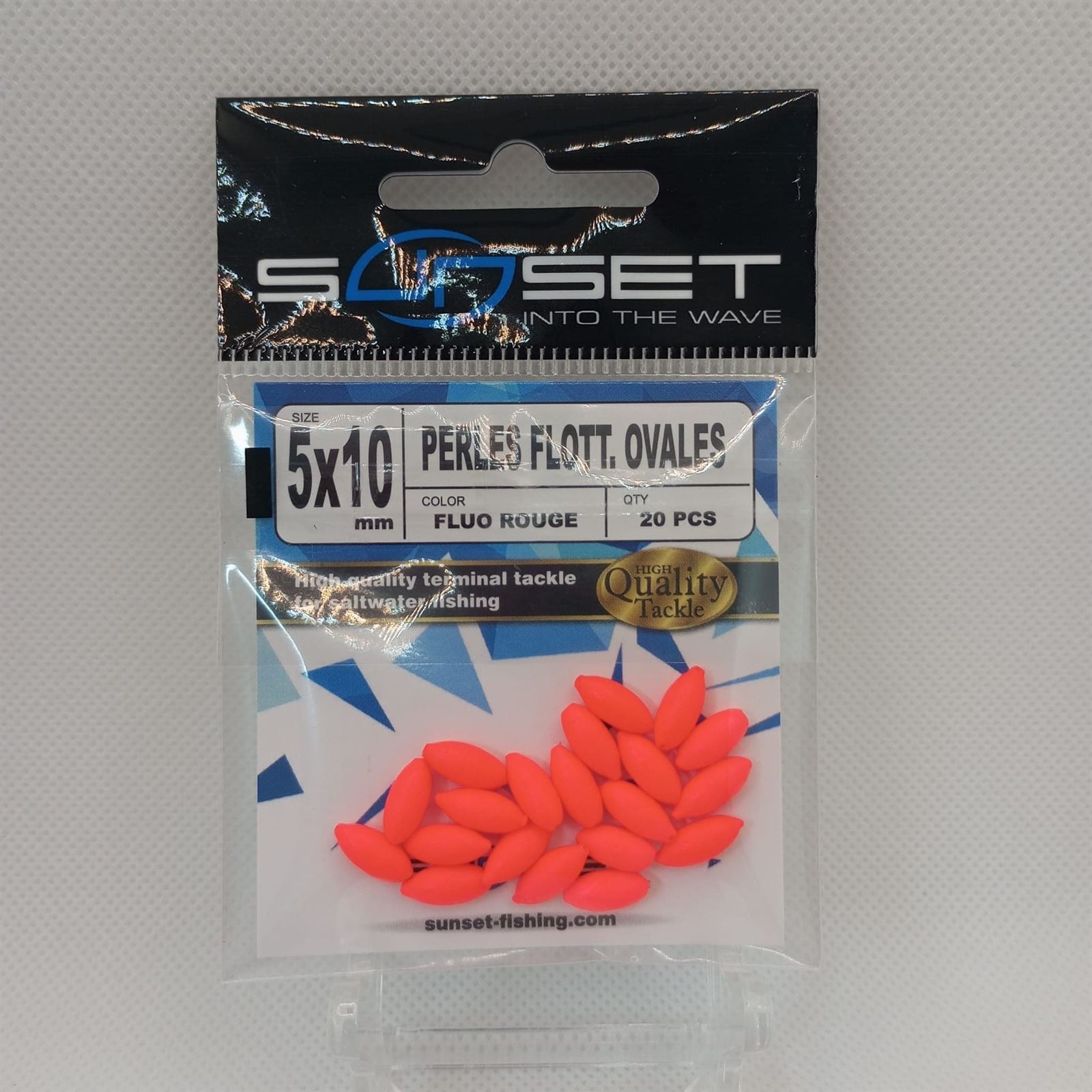 PERLAS FLOTANTES OVALADAS FLUO DE SUNSET - Imagen 2